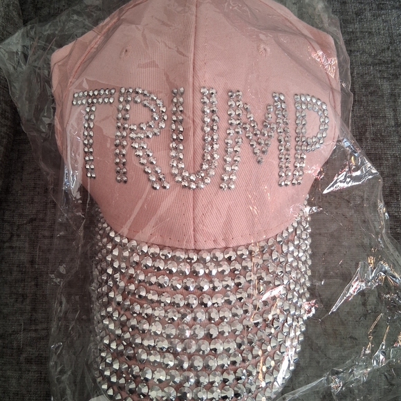 Pink Rhinestone Embellished Cap - Picture 2 of 3